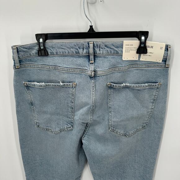 AGOLDE NWT Sophie Mid Rise Ankle Distressed Denim Jean in Shrine // 32 - Picture 9 of 13